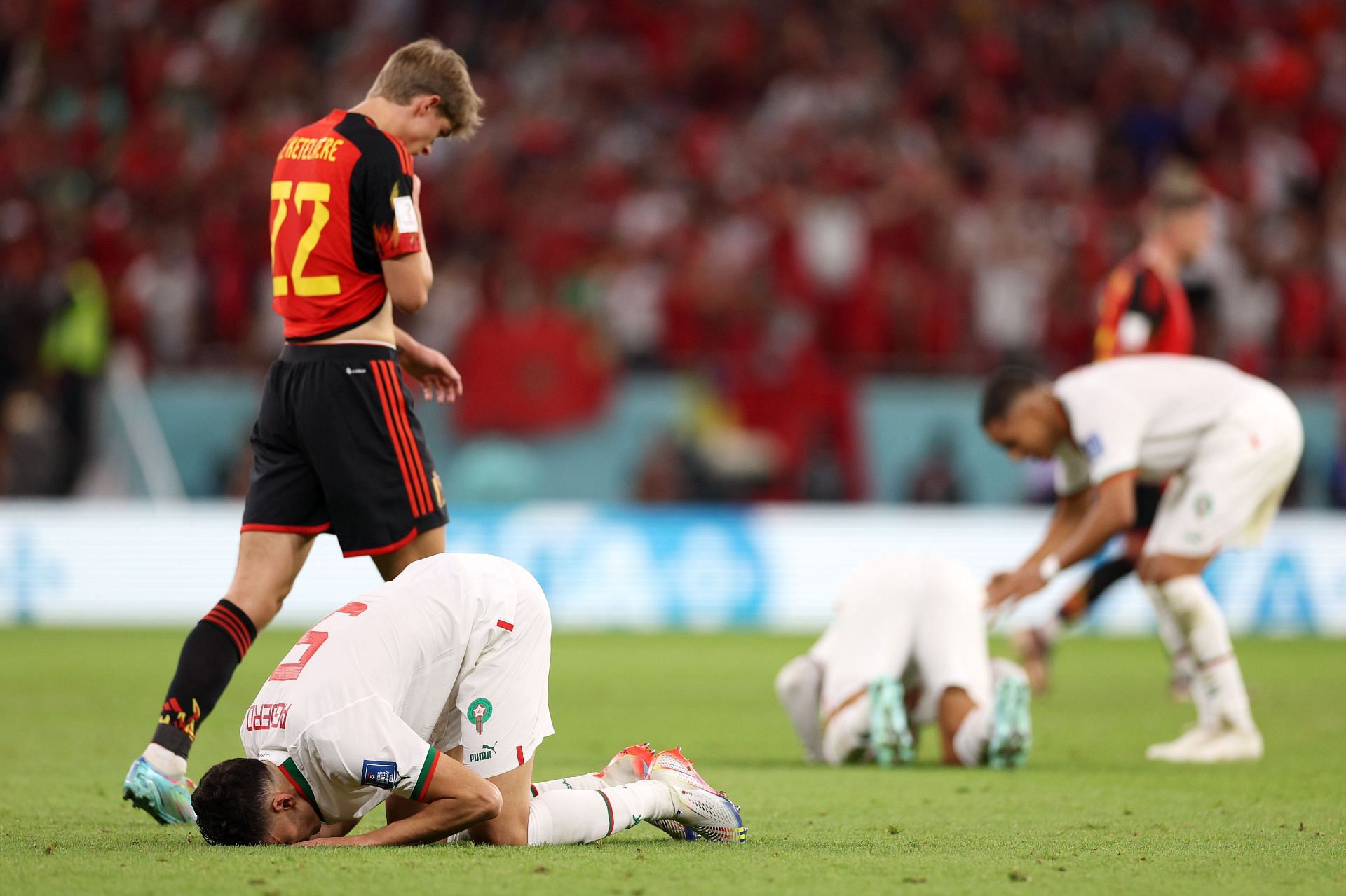 Belgium 0-2 Morocco: Sabiri scores first World Cup free kick