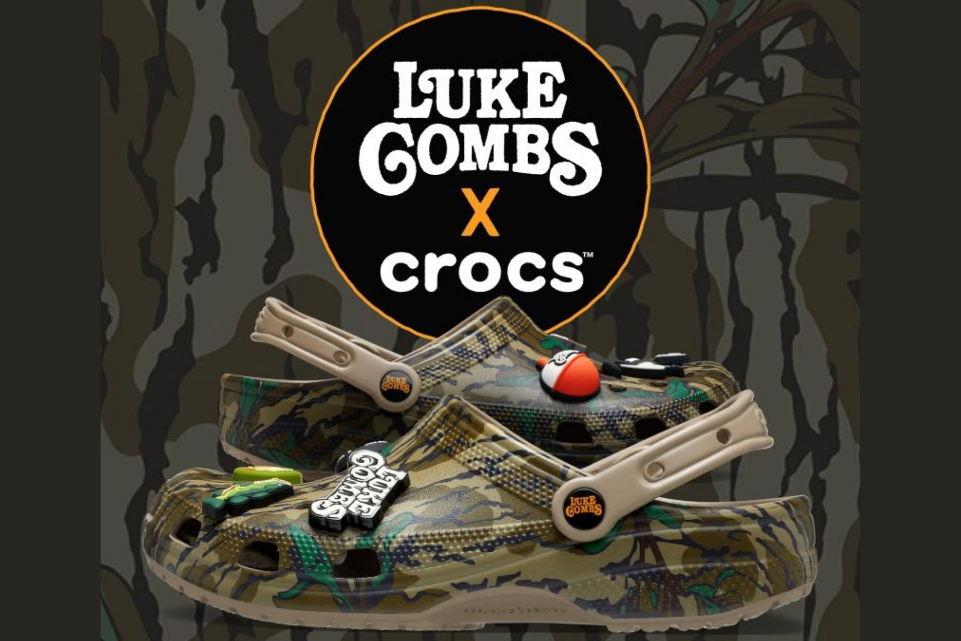 Luke Combs x Crocs Fishing-inspired foam clogs (Image via Crocs)