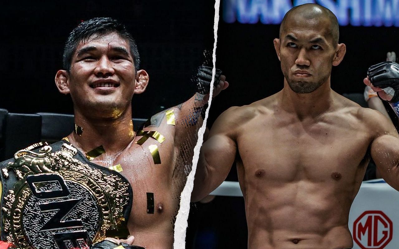 (left) Aung La N Sang and (left) Yushin Okami [Credit: ONE Championship]