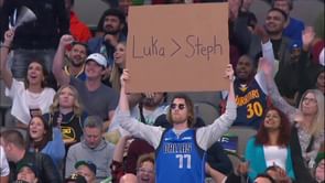 Dallas Mavericks fan brought “Luka>Steph” sign to game against the Warriors and fans went to battle: “He’s wrong and cringe,” “Where’s the lie”