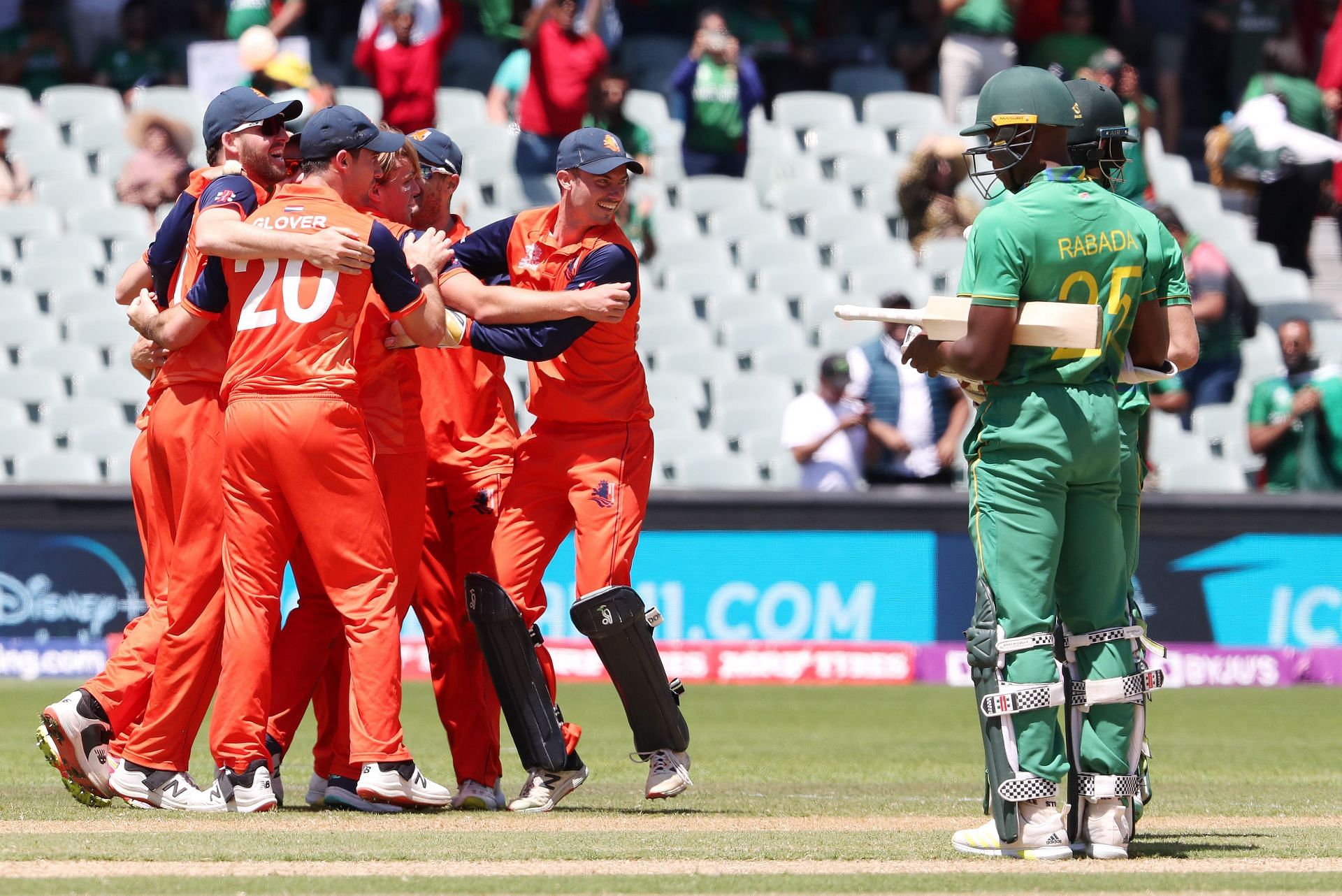 South Africa were stunned by the Netherlands in their final group-stage game.