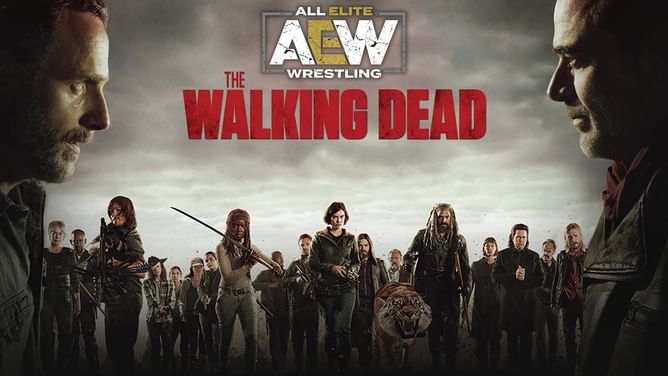 Controversial AEW star makes a special appearance during the post-show of the season finale of The Walking Dead