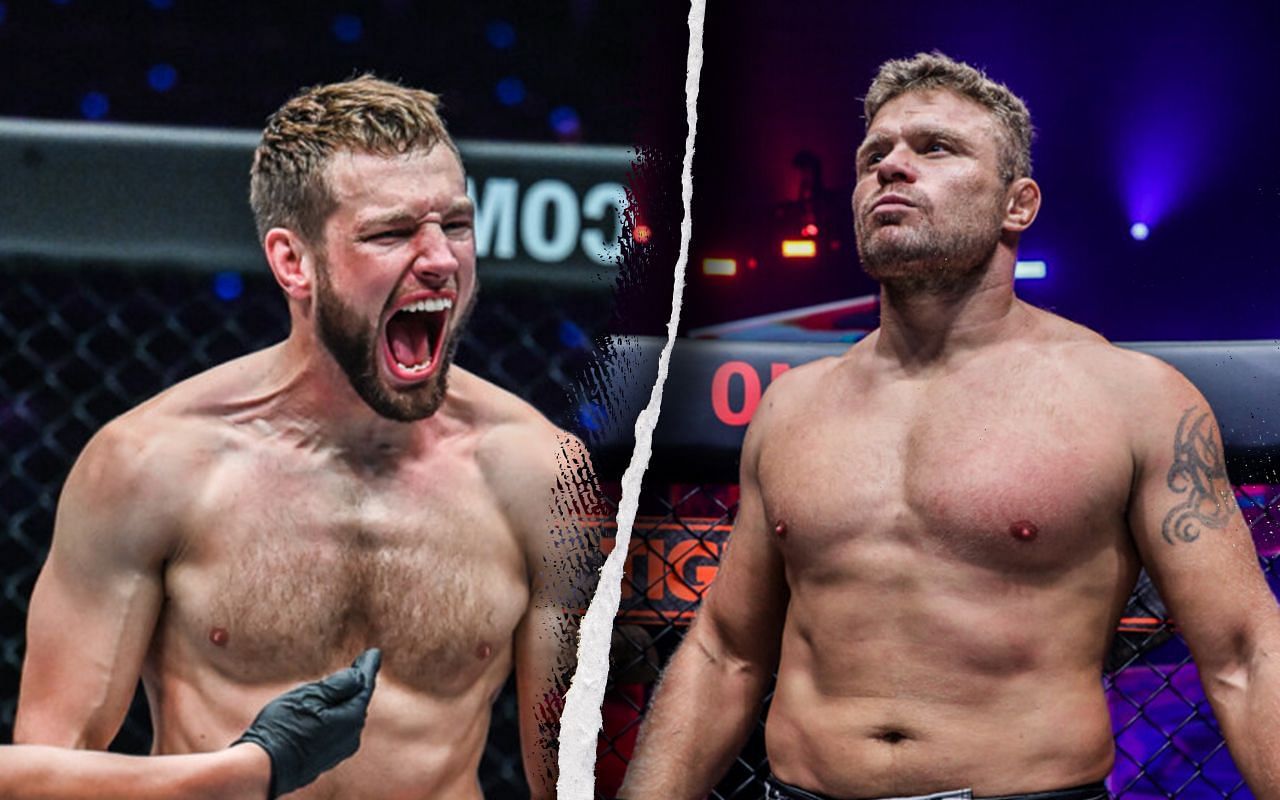 Reinier de Ridder (Left) will defend his light heavyweight championship against Anatoly Malykhin (Right)