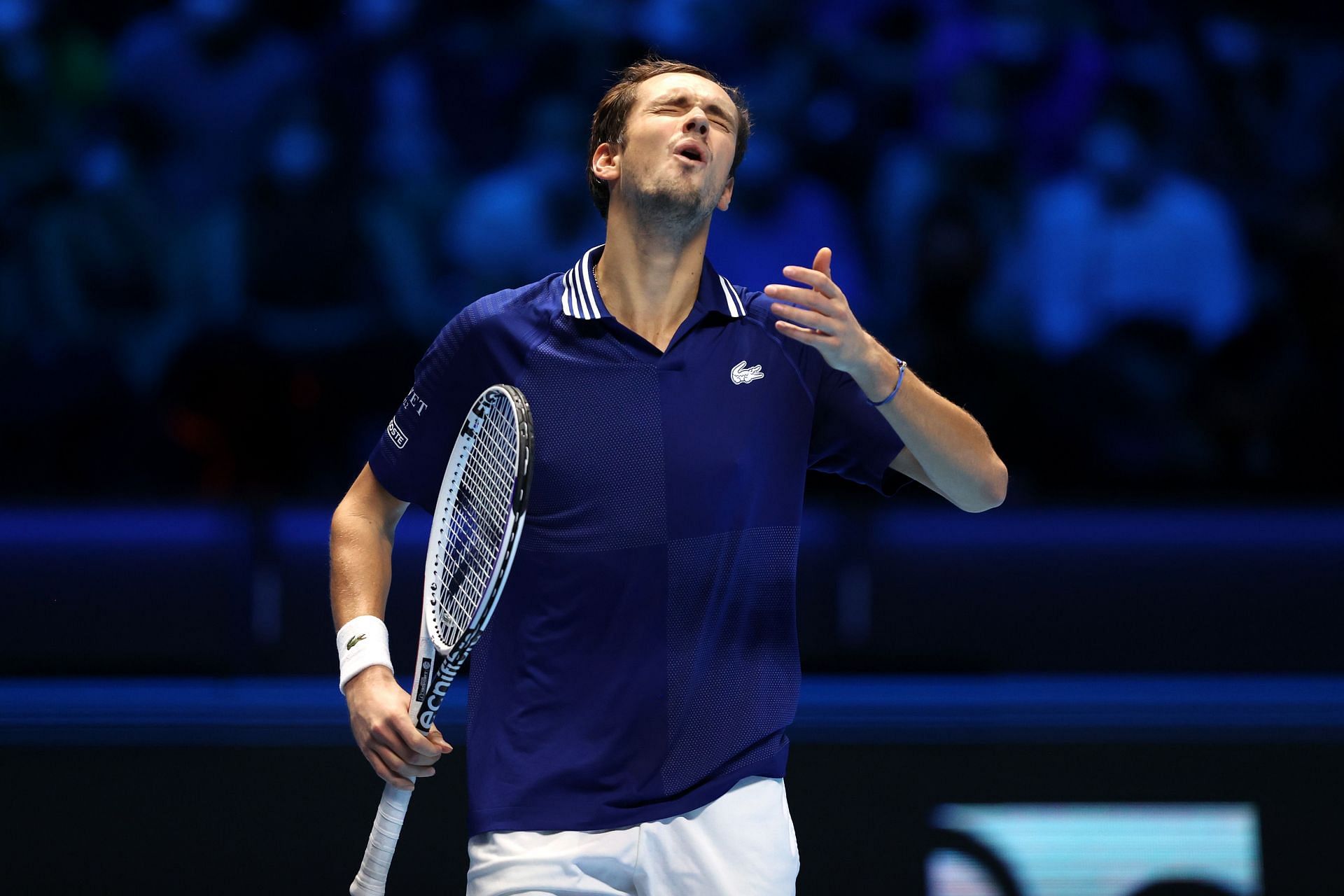 Daniil Medvedev lost to compatriot Andrey Rublev in his opening match of the 2022 ATP Finals.