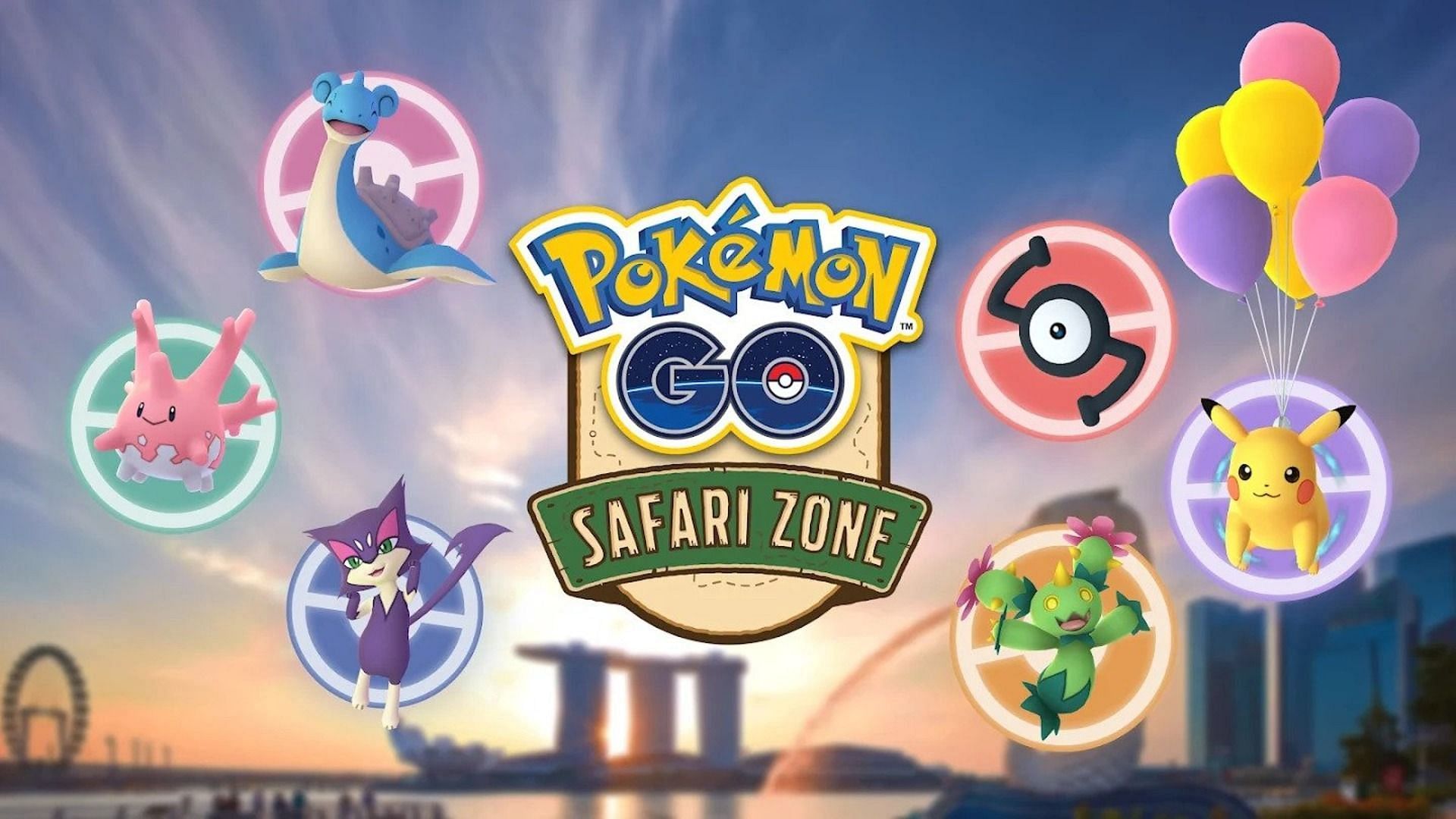 Official artwork for Pokemon GO's Safari Zone: Singapore event (Image via Niantic)