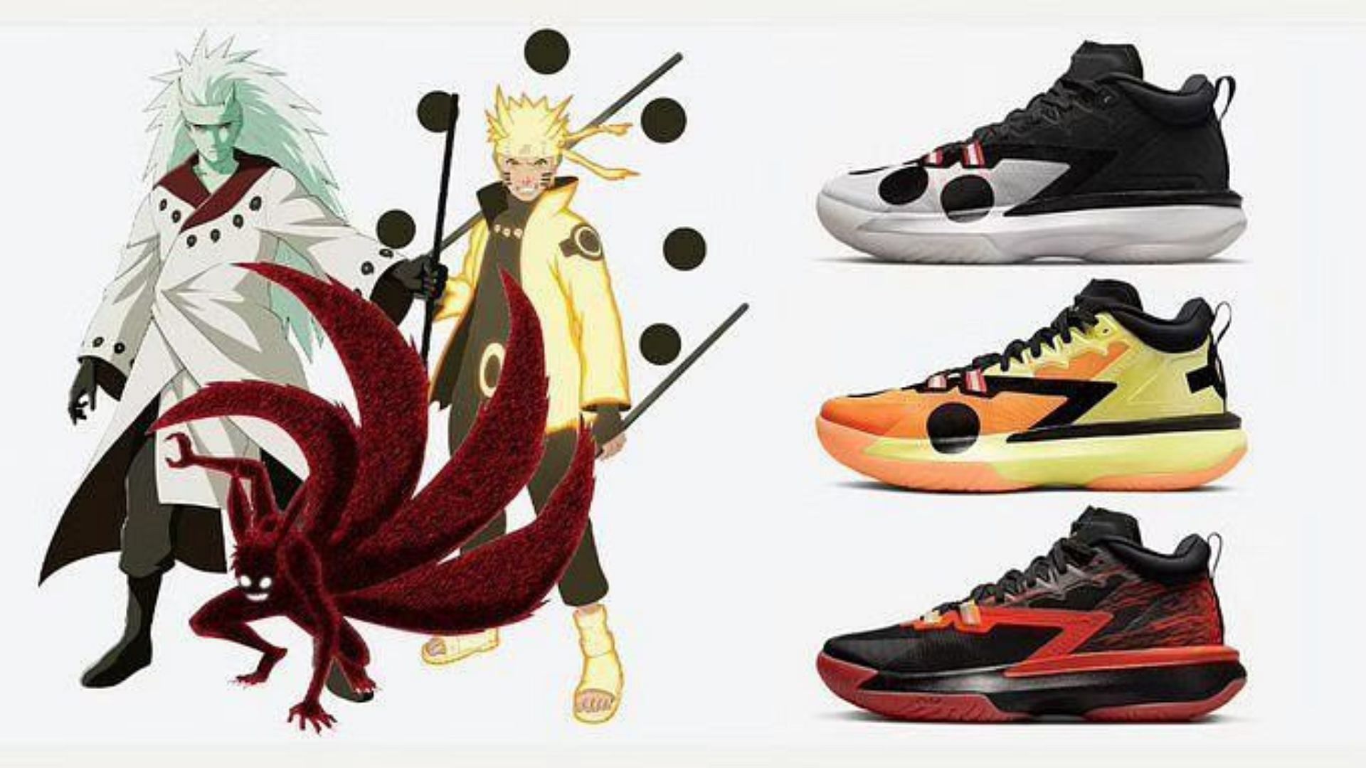 Here's a closer look at the three colors in the Naruto collection (image via eGames.news)