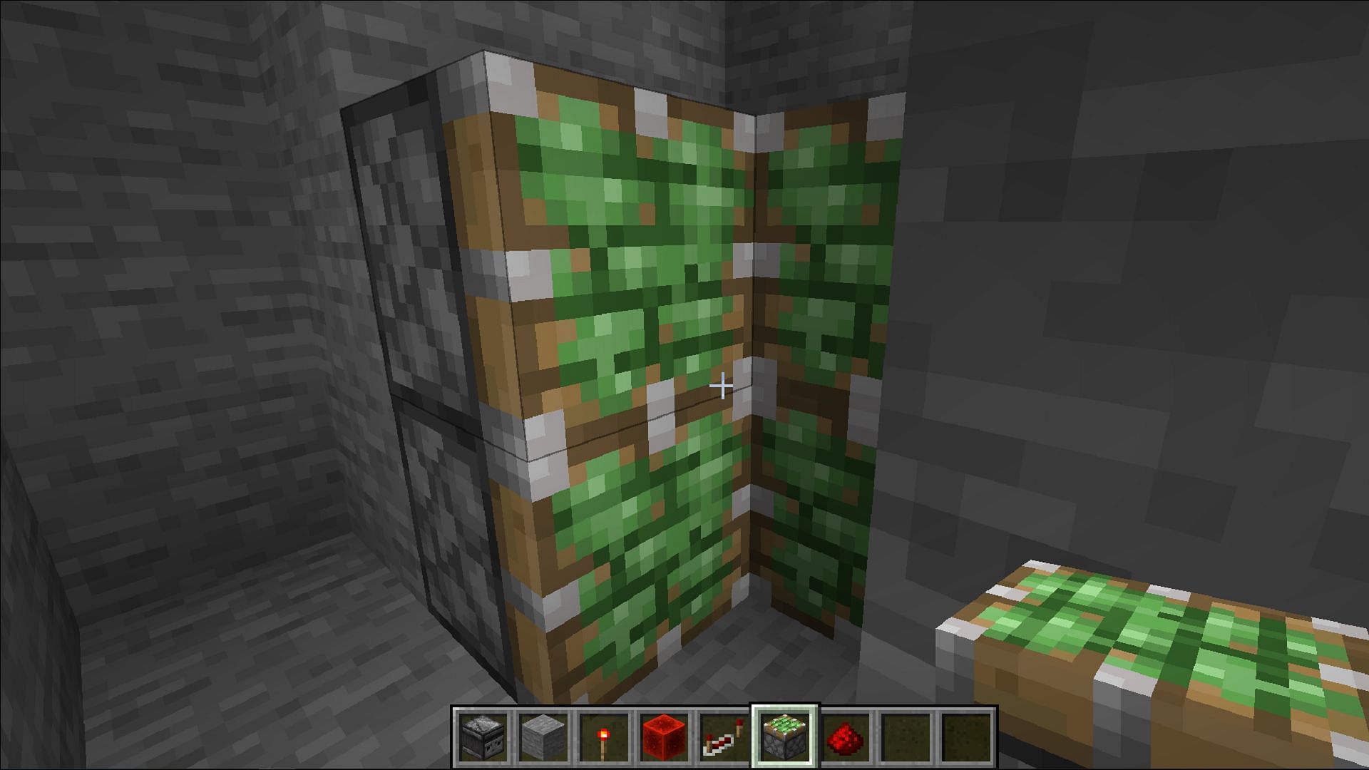 A piston door can effectively conceal your Minecraft base (Image via Mojang)