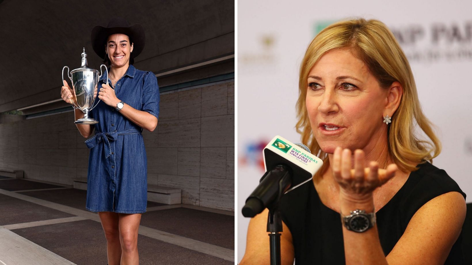 Chris Evert urges Caroline Garcia to keep on going