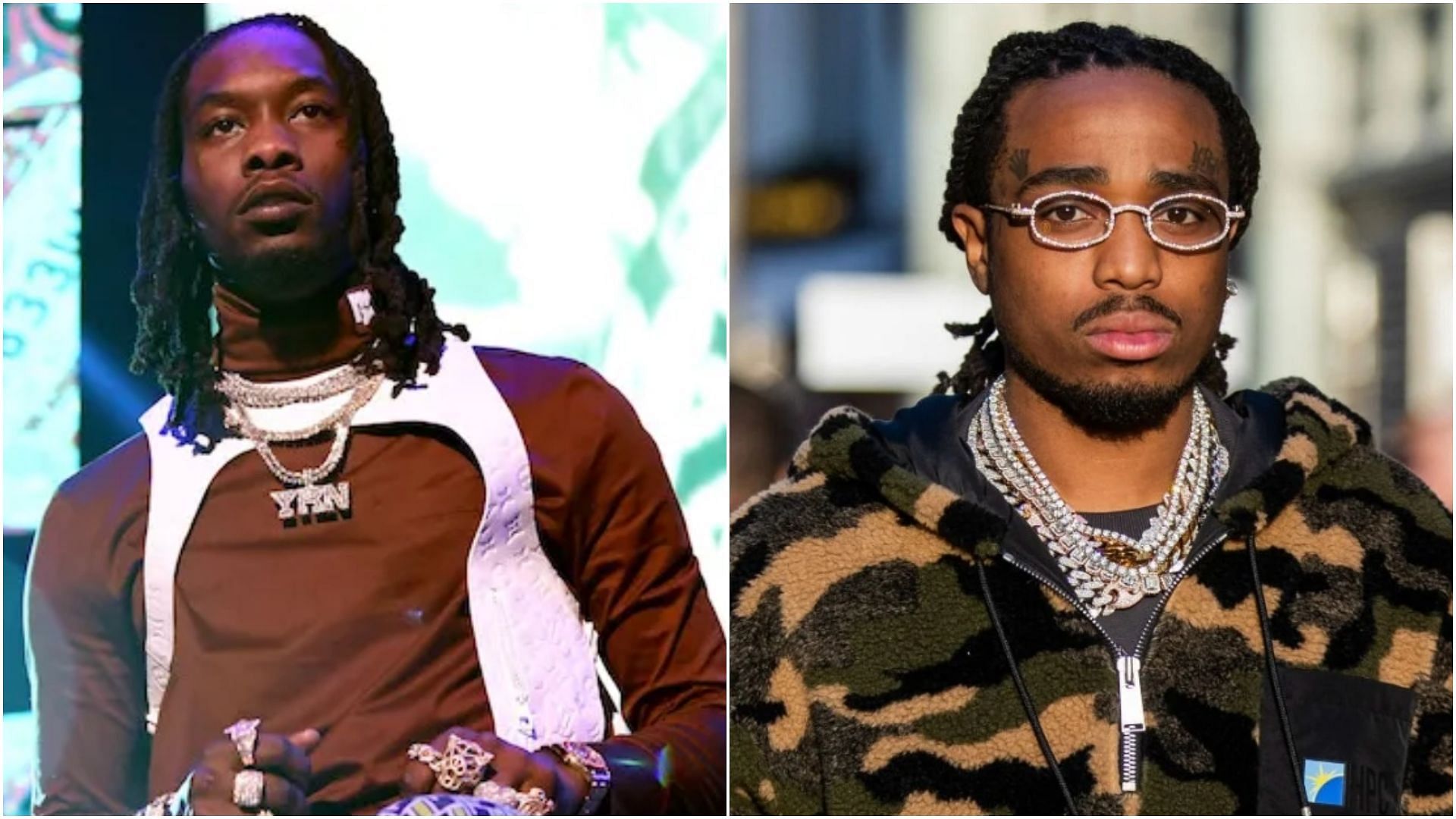 Offset and Quavo gave speeched at Takeoff