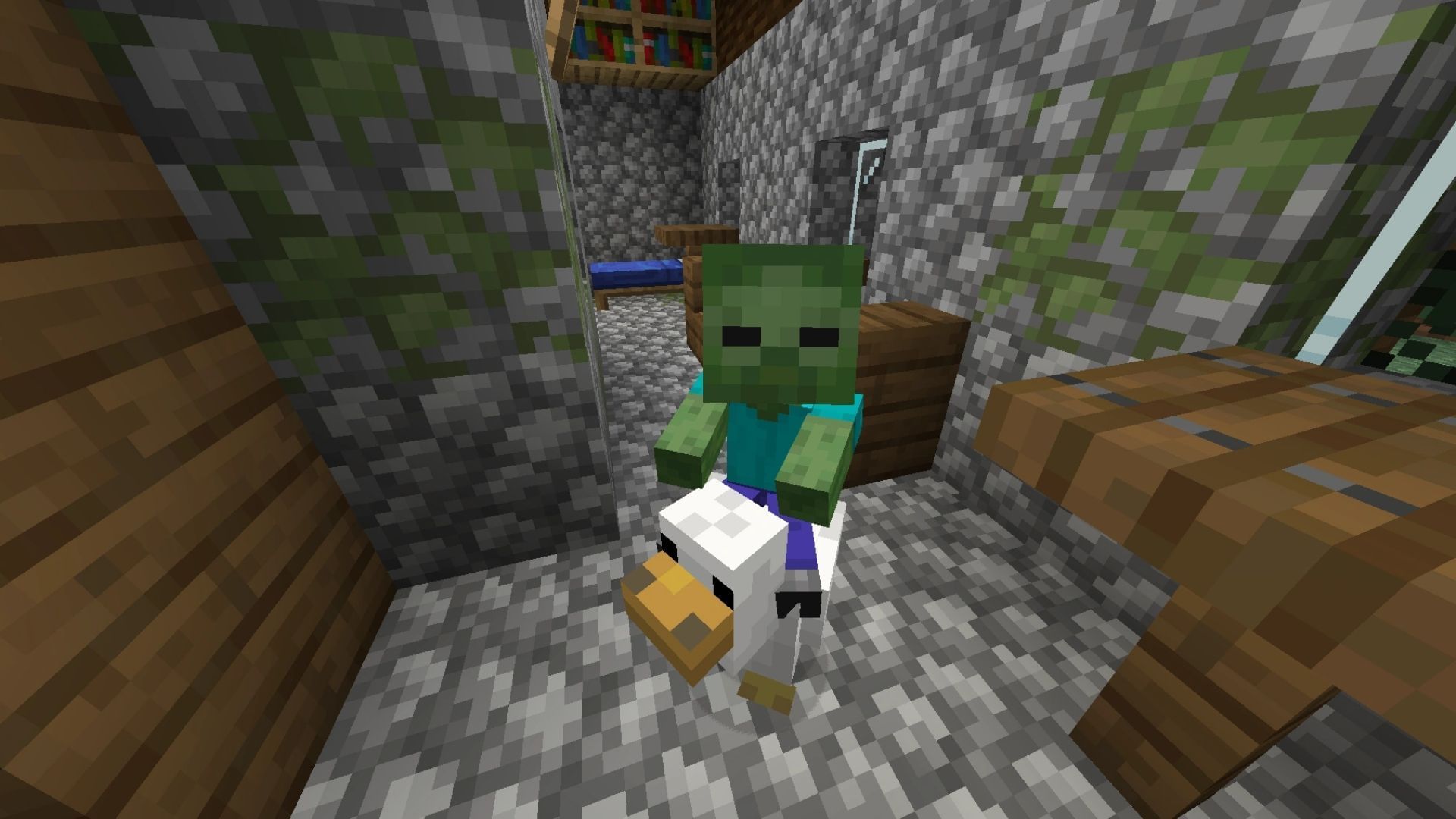 Chicken Jockey (Image via Minecraft Fandom Wiki)