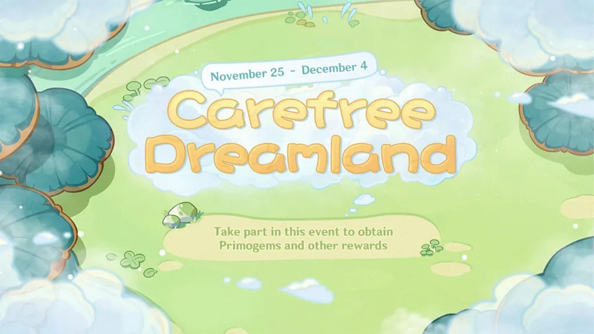 Carefree Dreamland web event (Image via HoYoverse)