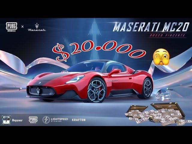 How To Get Maserati MC20 And Levante In PUBG Mobile