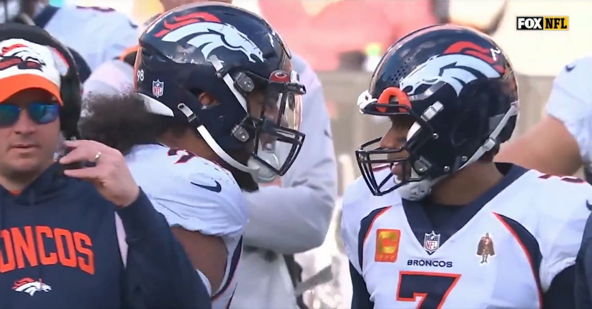 Broncos' Russell Wilson gets earful from teammate, criticism on