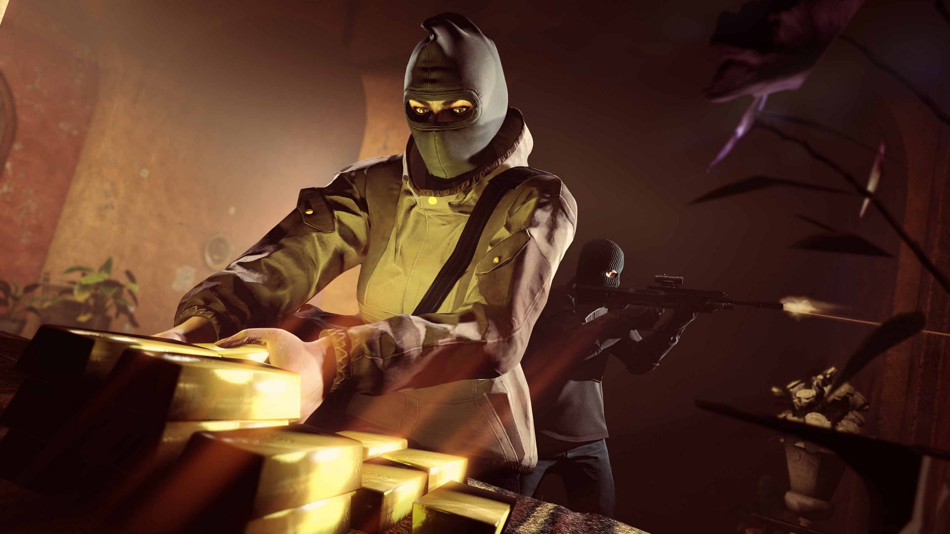 A player stealing Gold (Image via Rockstar Games)