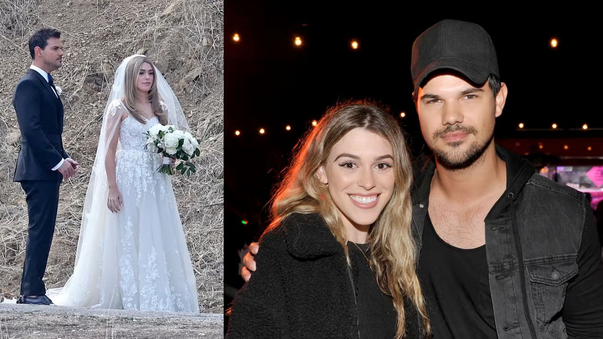 Taylor Lautner marries girlfriend Taylor Dome (image via Getty/Aiim and Nights of the J)