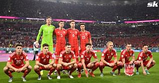 How many players from Wales' 2022 FIFA World Cup squad were born in England?