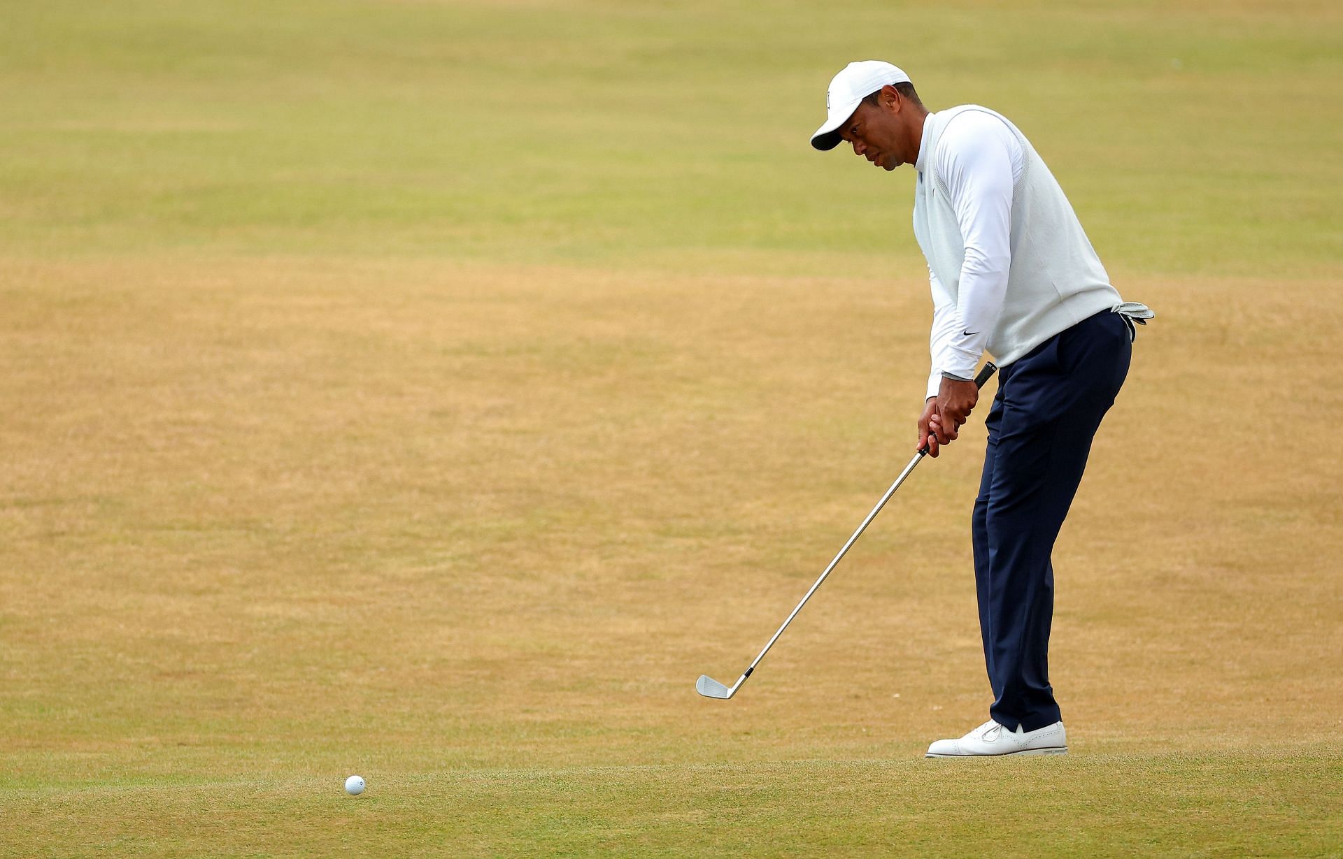Tiger Woods at The 150th Open - Day Two (Imaeg via Kevin C. Cox/Getty Images)