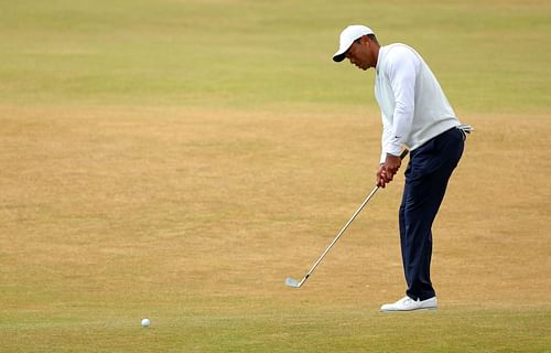 Tiger Woods at The 150th Open - Day Two (Imaeg via Kevin C. Cox/Getty Images)