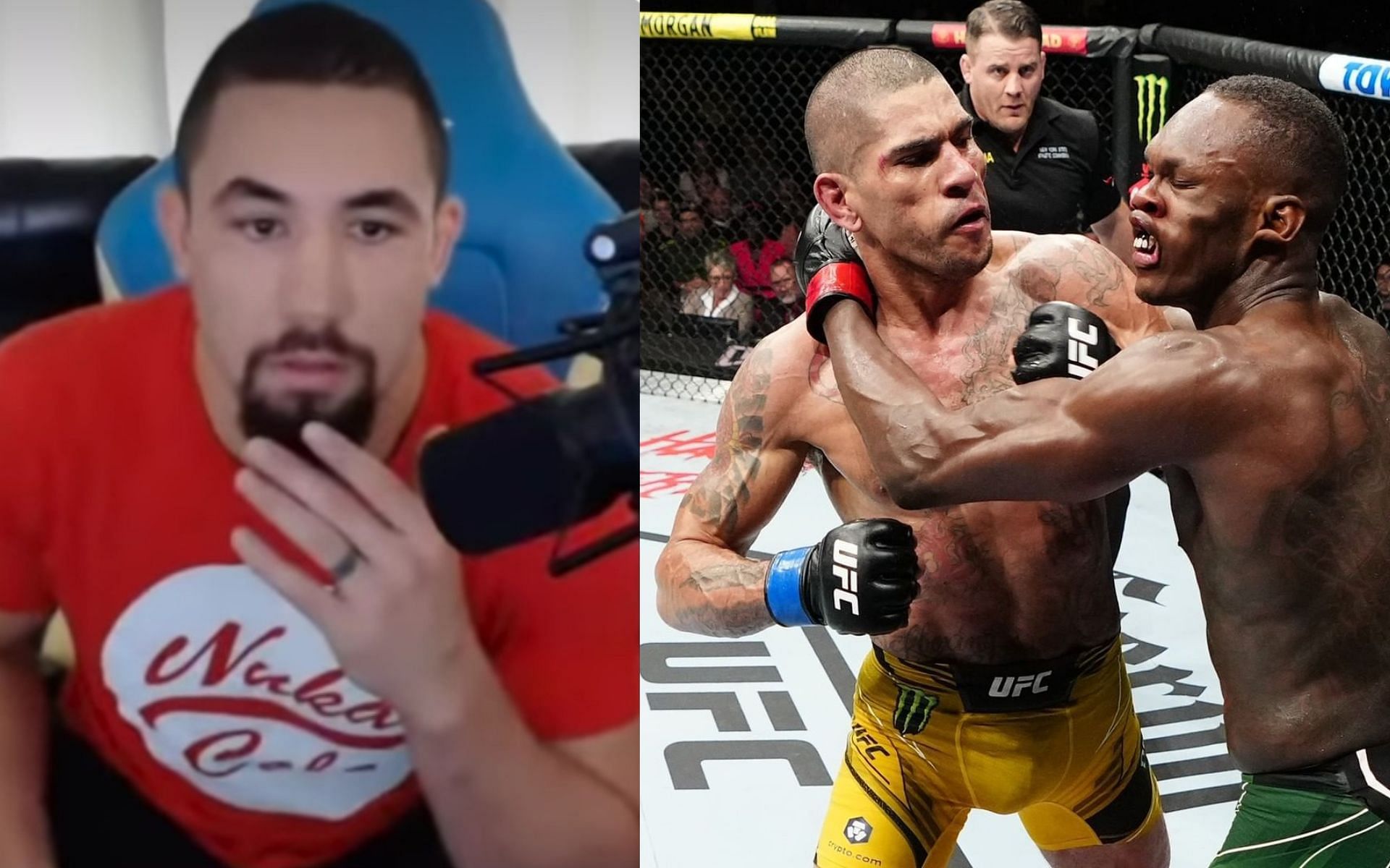 Robert Whittaker left shocked after watching Alex Pereira finish Israel Adesanya at UFC 281 [Images via: @ufc on Instagram and UFC - Ultimate Fighting Championship| YouTube]