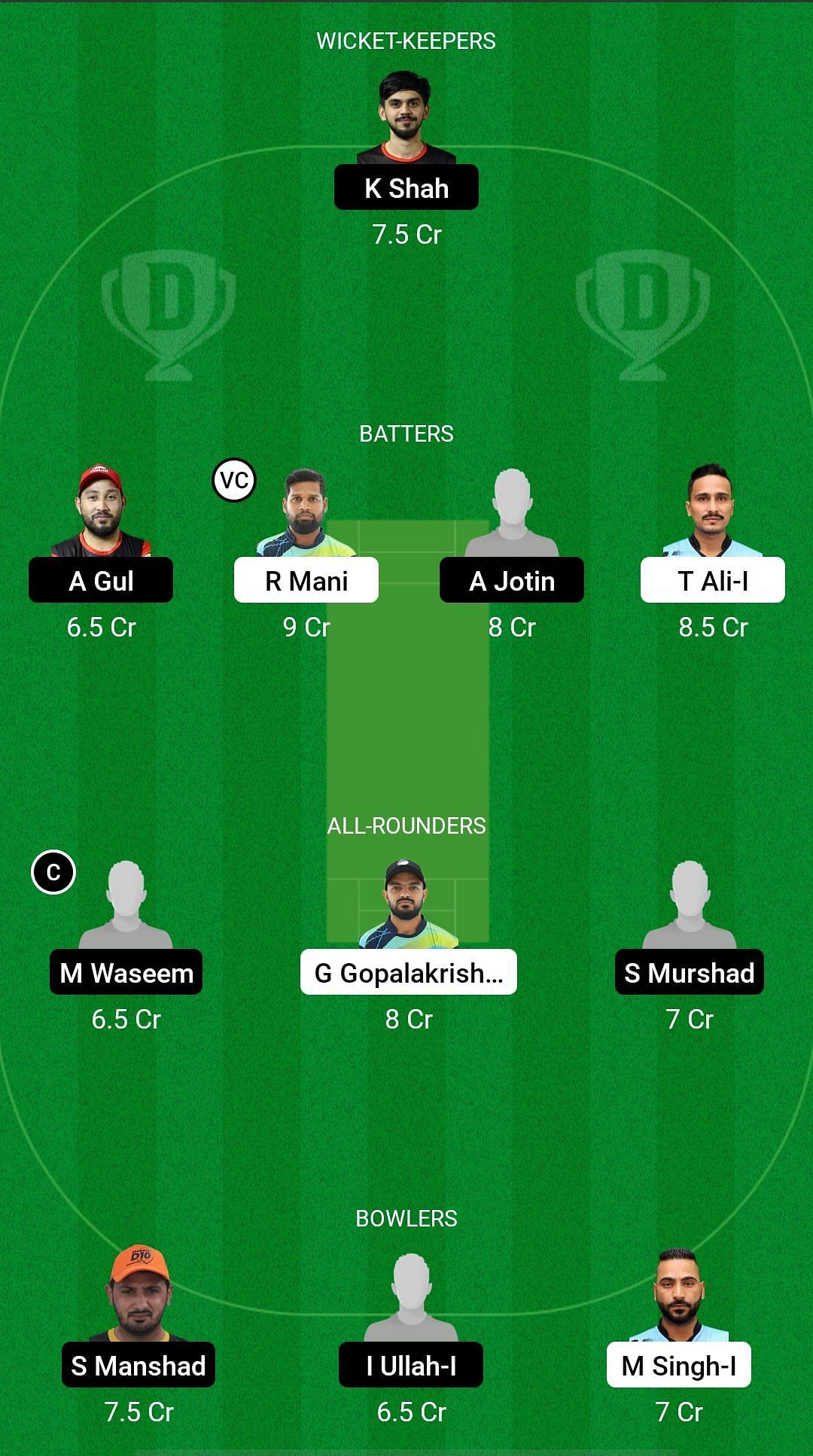 Colatta Chocolates vs Pacific Group Dream11 Prediction - CBFS T10 League - Fantasy Team #2