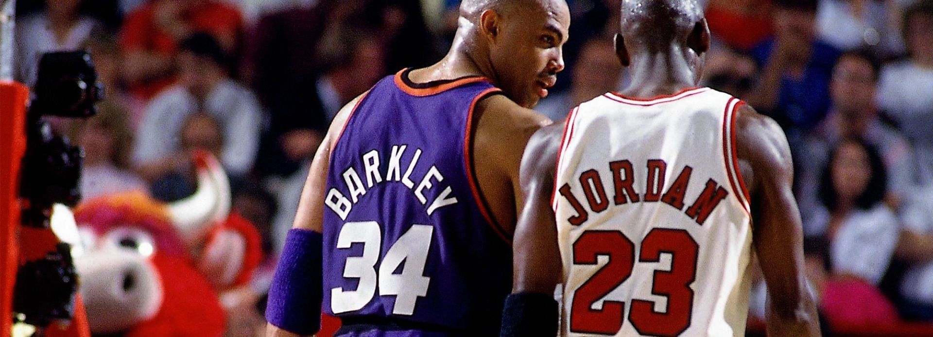 Charles Barkley and Michael Jordan at the 1993 NBA Finals
