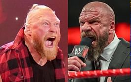 Triple H leads entire RAW locker room out to stop Brock Lesnar's brawl ahead of WWE Crown Jewel