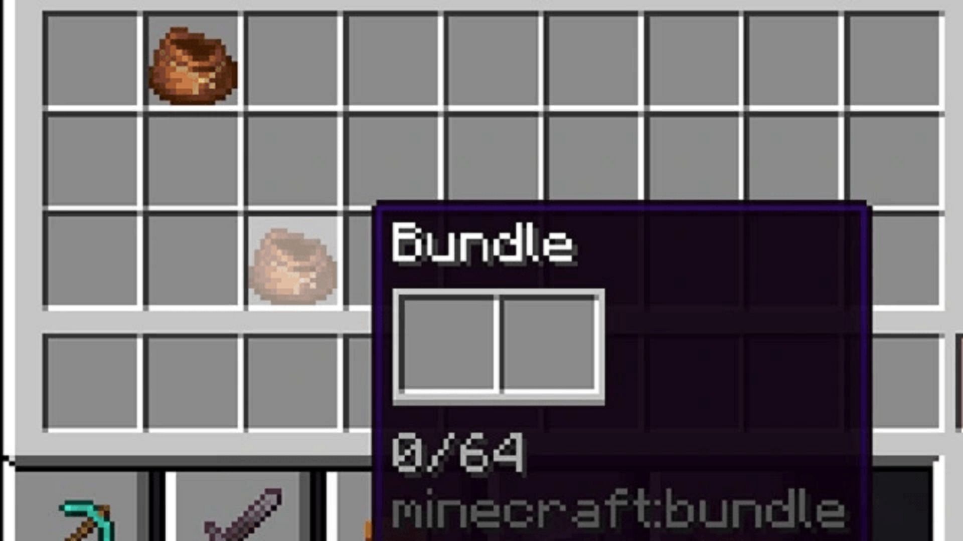 Inventory management items like bundles and backpacks have been long overdue (Image via Mojang)