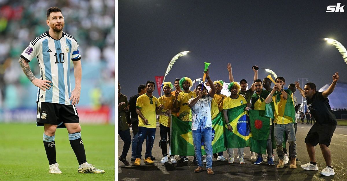 Brazil fans mocked Lionel Messi during the 2022 FIFA World Cup