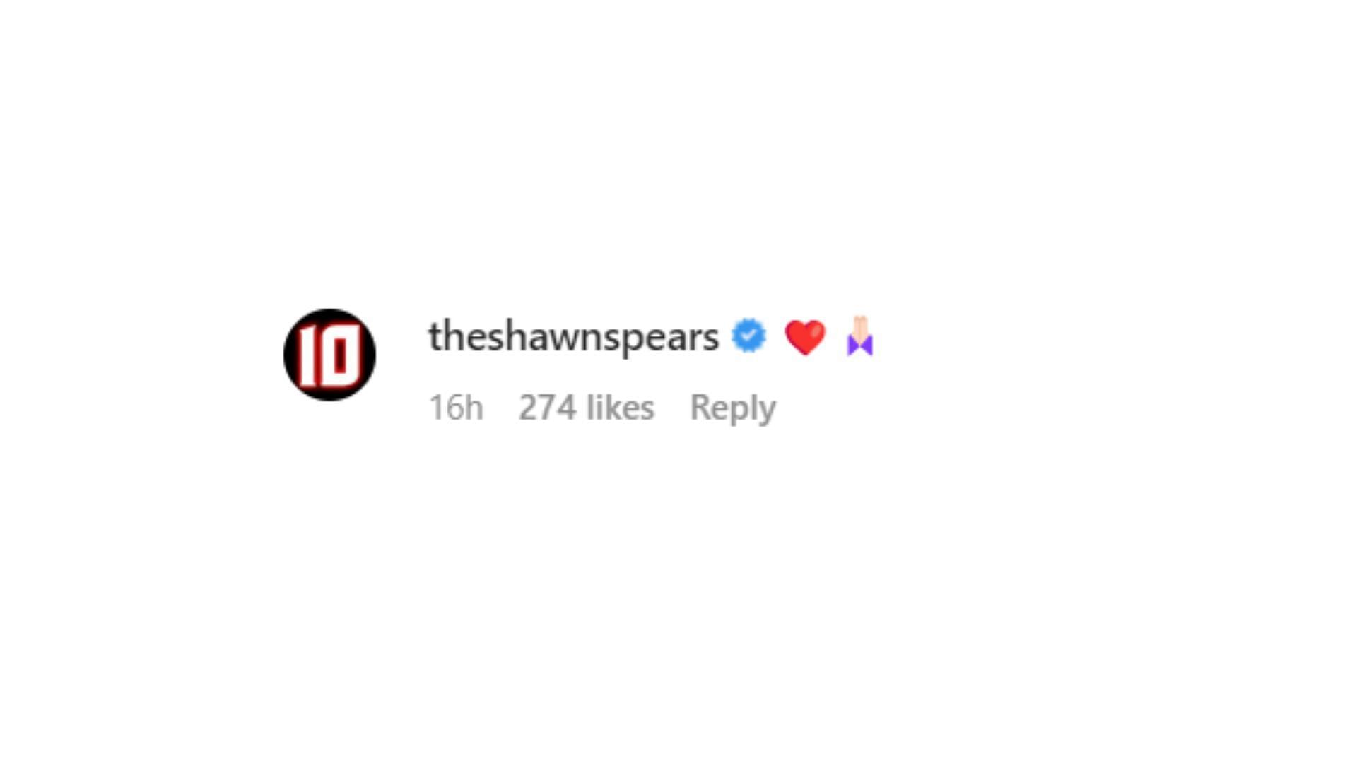 Shawn Spears commented on Carmella's post