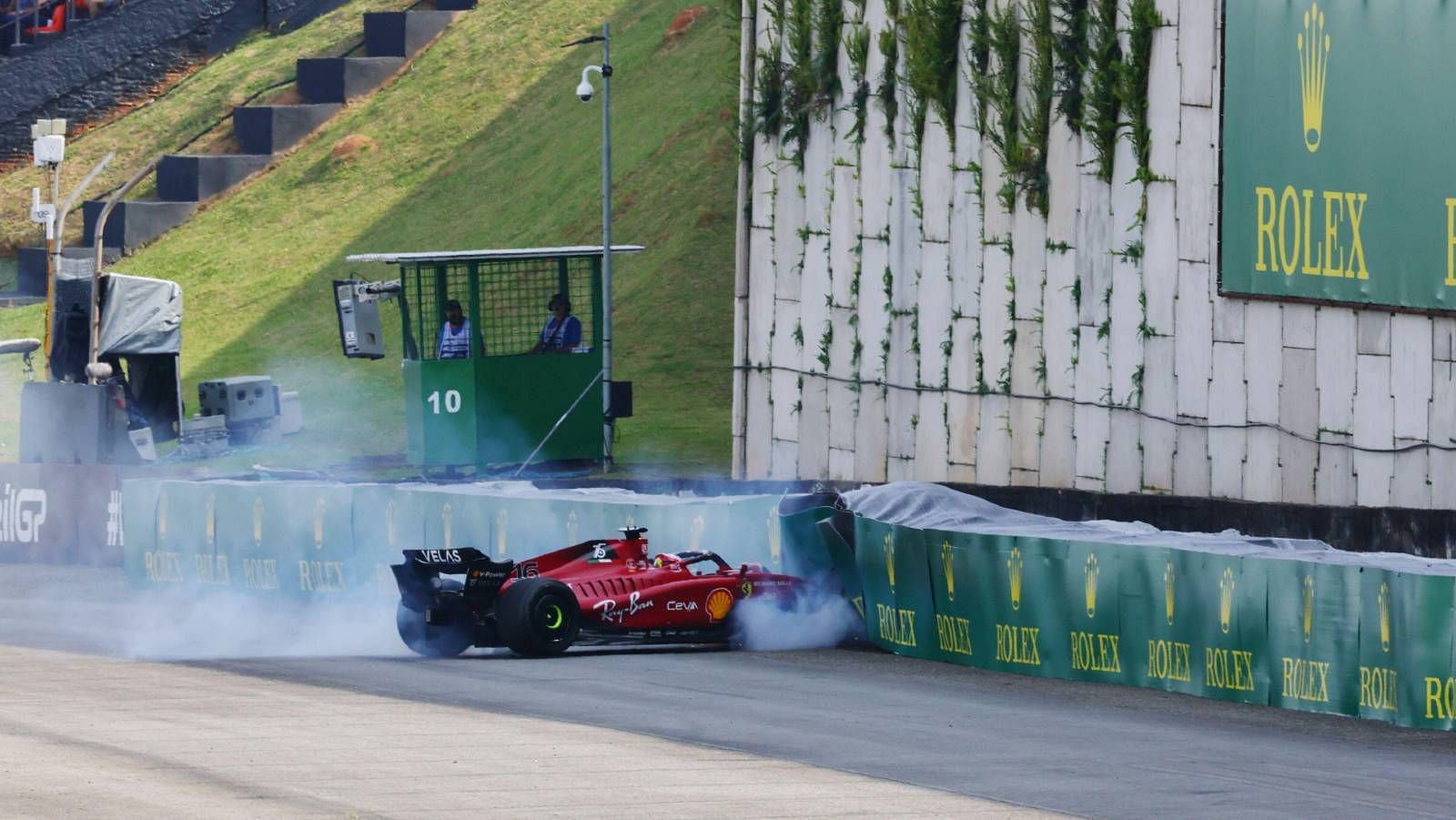 Charles Leclerc fought back from the colision to finish P4 in the race