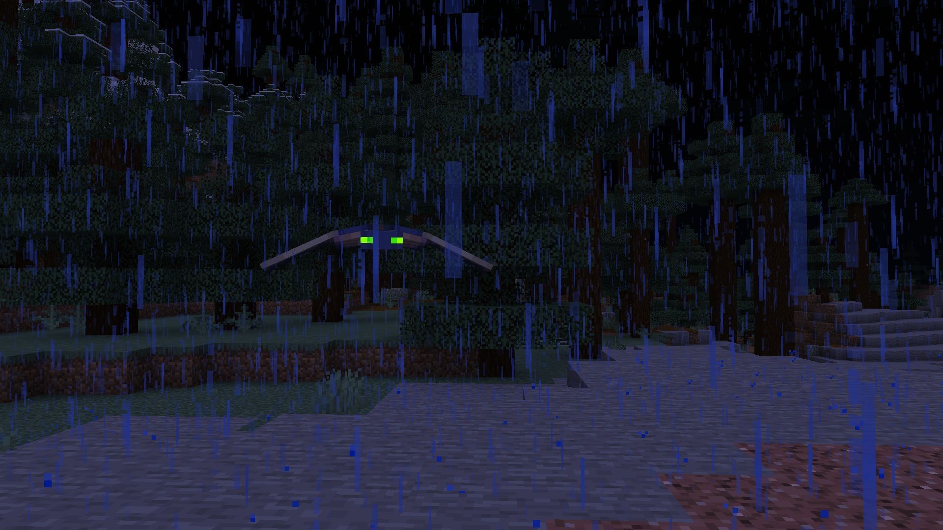 Phantom in rain (Image via Mojang)