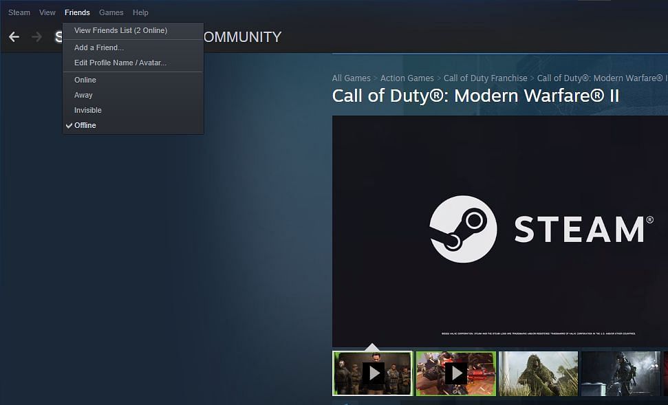 How to Appear Offline or Invisible on Steam