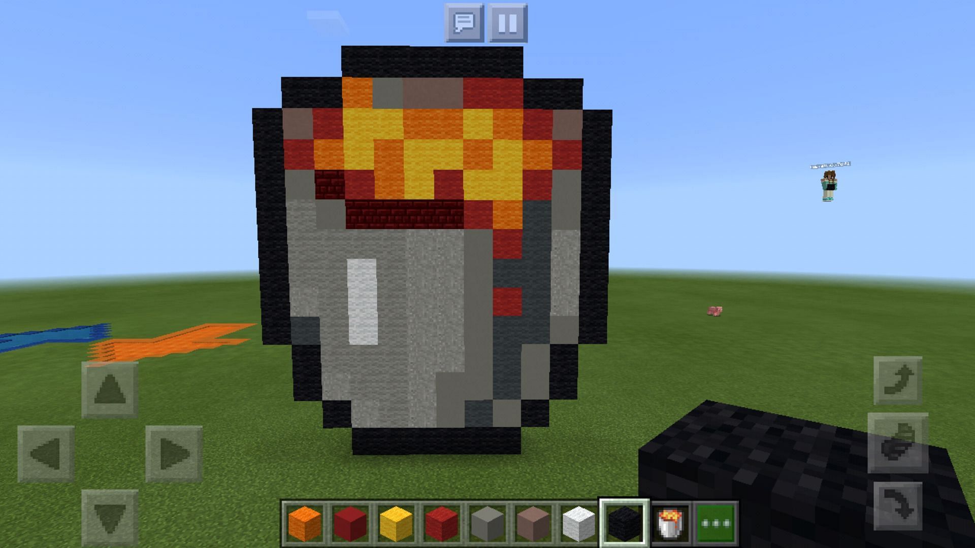 Rinse and repeat lava bucket technique to slowly remove lava in Minecraft (Image via Reddit/u/Mexican-poo-poo-head)