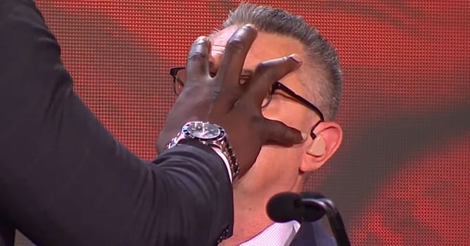 Watch: Huge WWE star threatens Michael Cole ahead of Crown Jewel