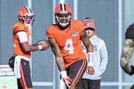 Deshaun Watson in training