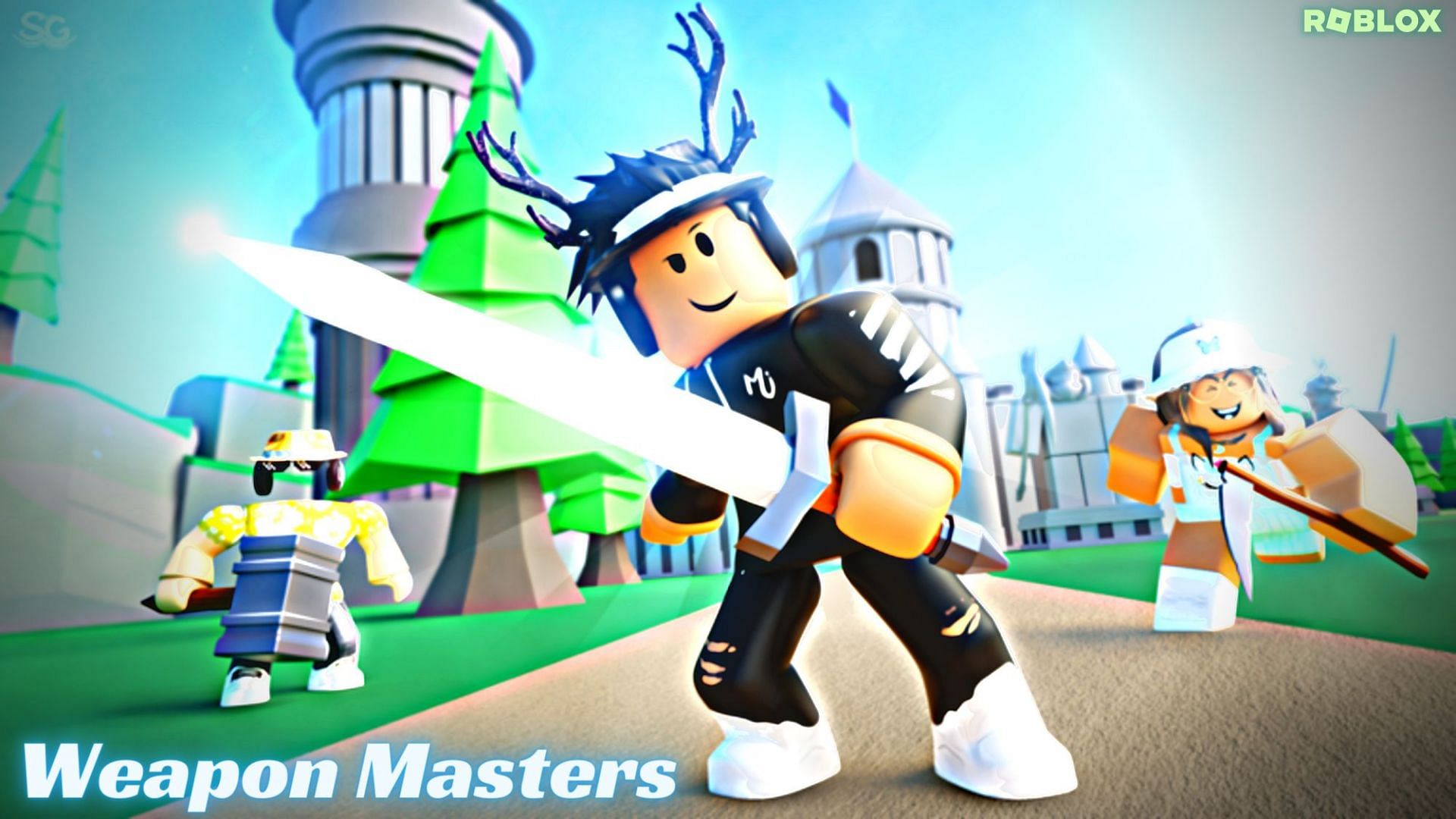 Fight with funky weapons (Image via Roblox)