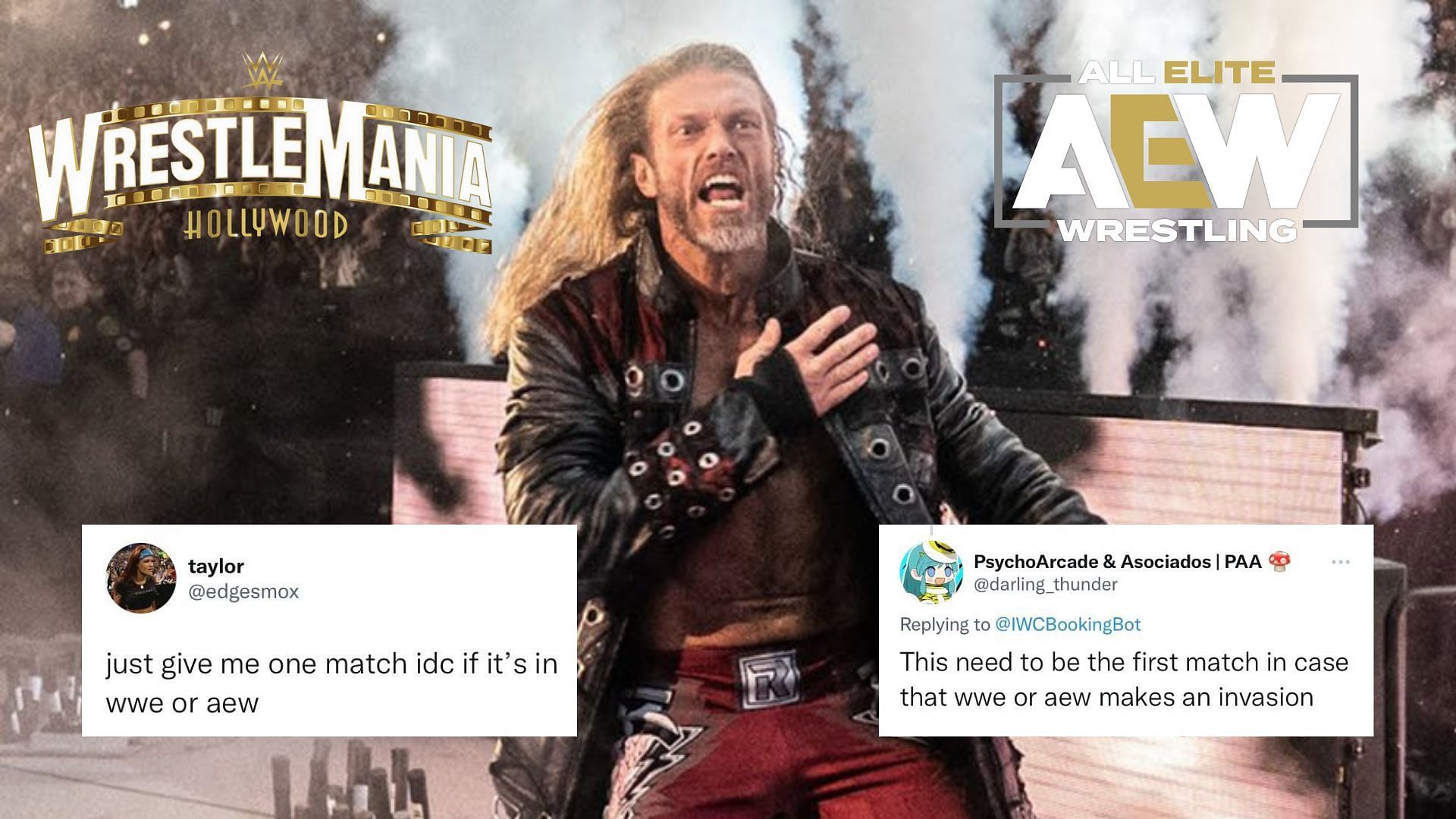 Fans want to see a top AEW star face Edge at WrestleMania next year