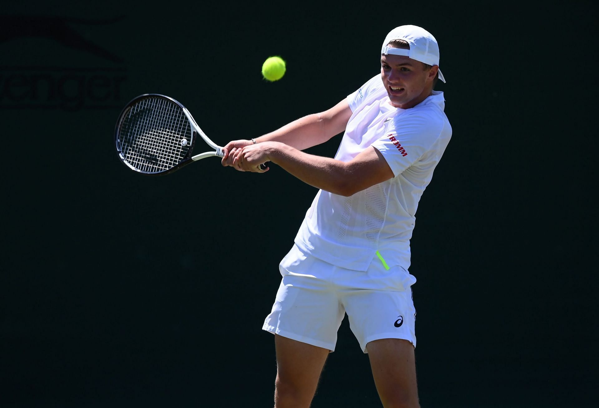 Dominic Stricker at the Wimbledon Championships Qualifying 