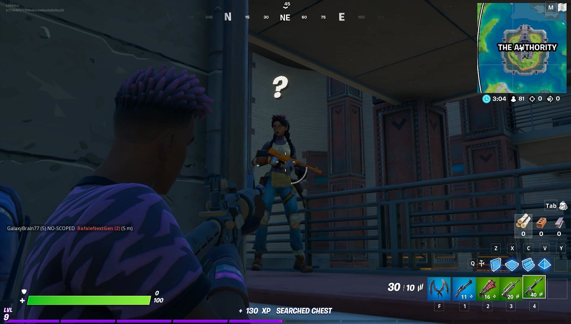 Jules was the first-ever Fortnite Battle Royale boss to drop a grapple gun (Image via Epic Games)