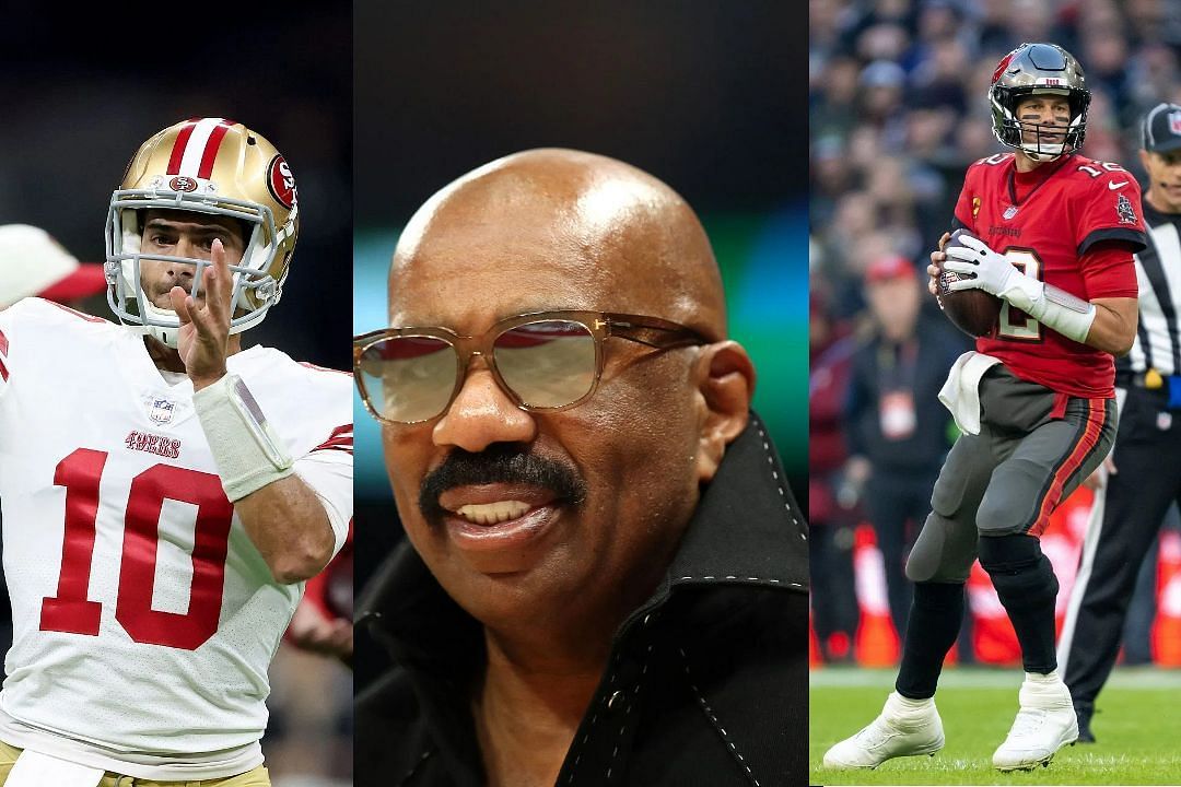 Steve Harvey left Garoppolo off the list with Tom Brady top