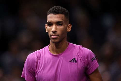 Felix Auger-ALiassime at the 2022 Rolex Paris Masters - Day Four