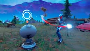 Fortnite: How to position Signal booster using your harvesting tool
