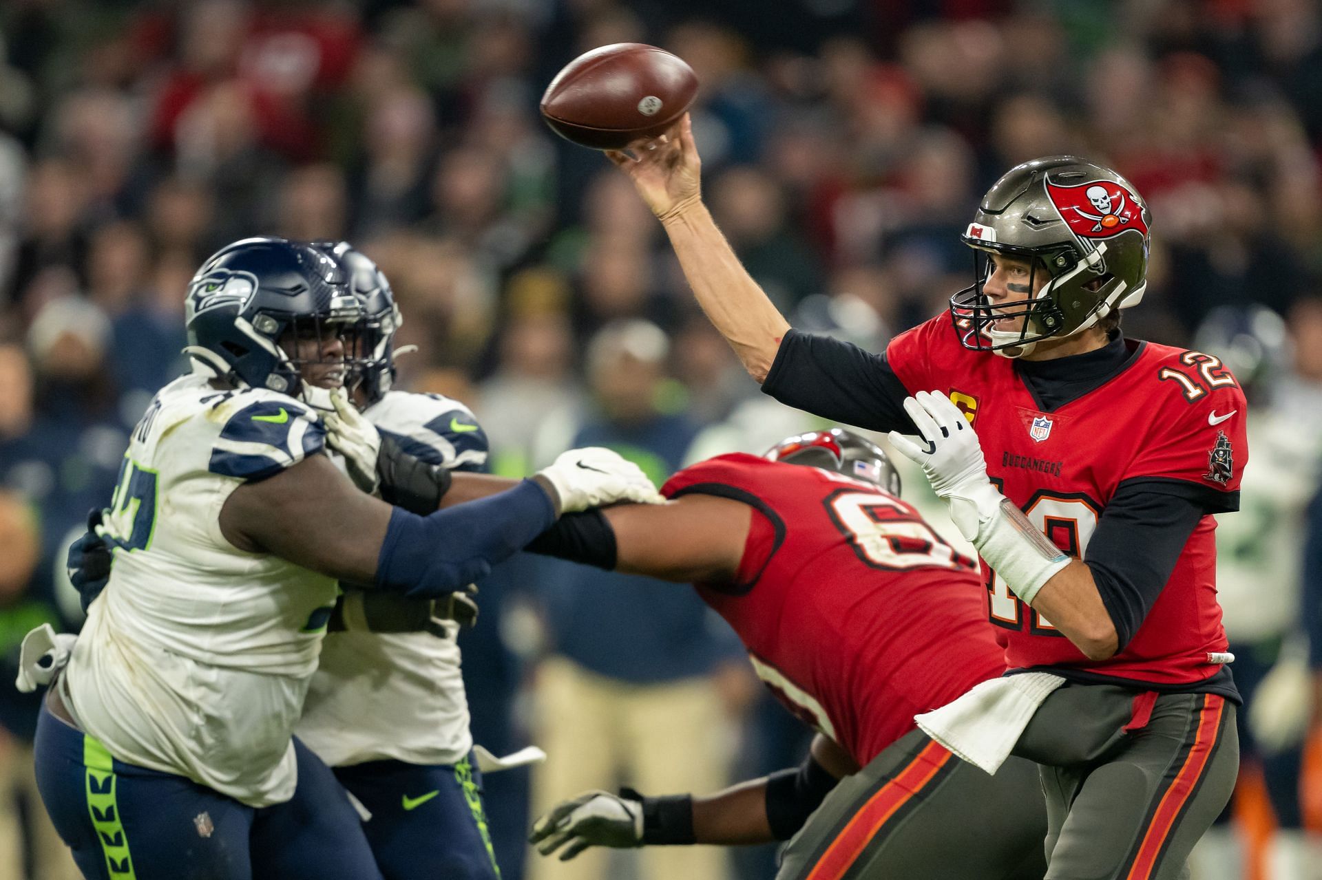 Tom Brady in Seattle Seahawks v Tampa Bay Buccaneers