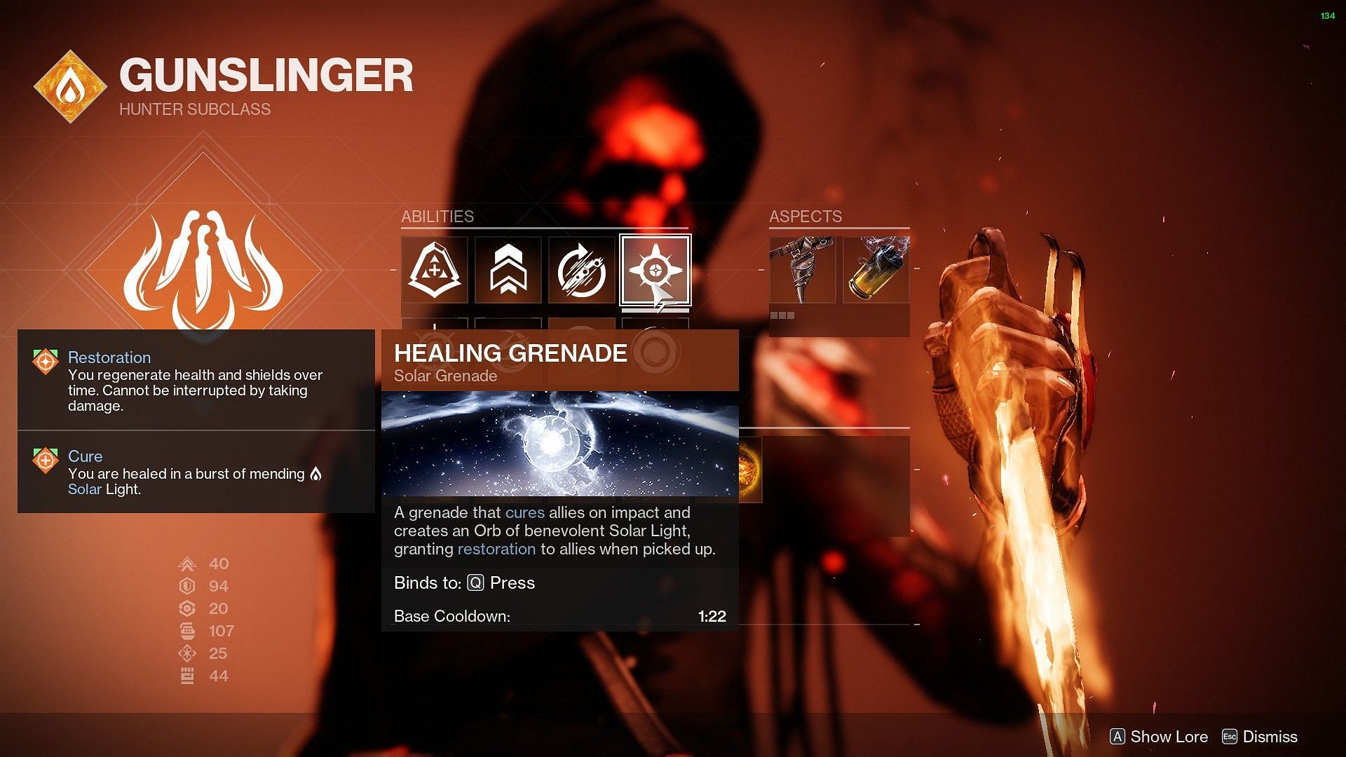 Healing Grenade (Image via Bungie)