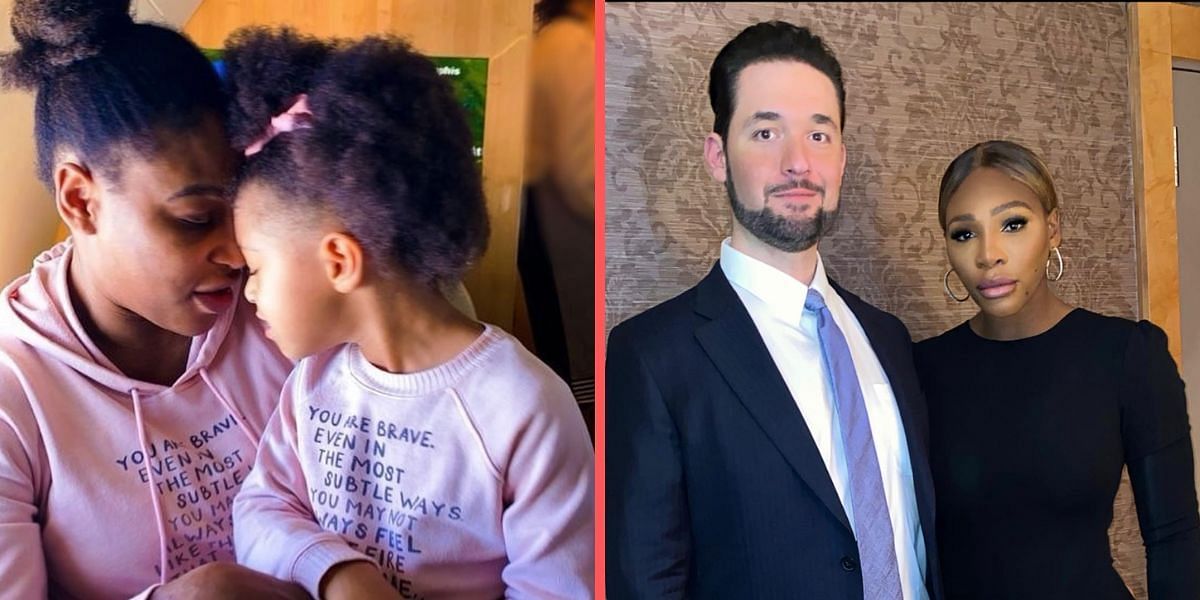Alexis Ohanian, Serena Williams and their daughter Olympia.