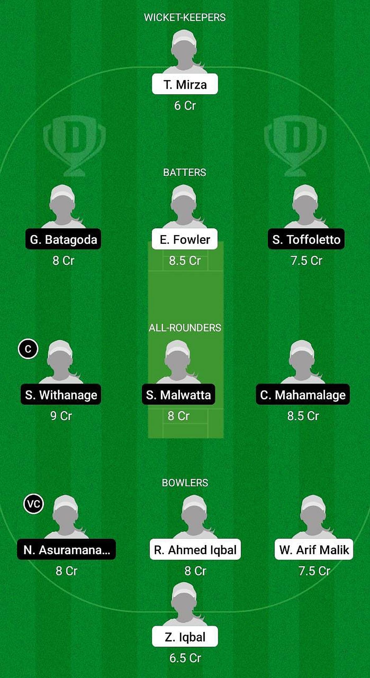 ESP-W vs ITA-W Fantasy Suggestion Team 2