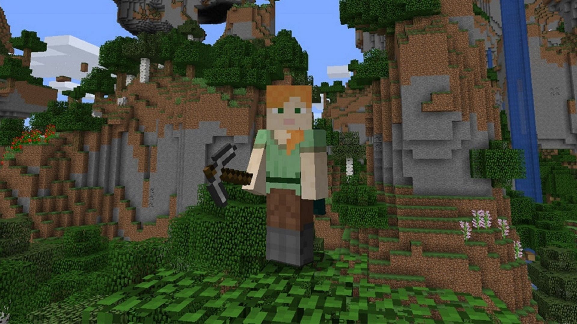 Never leave your base without your trusty pickaxe (Image via Mojang)