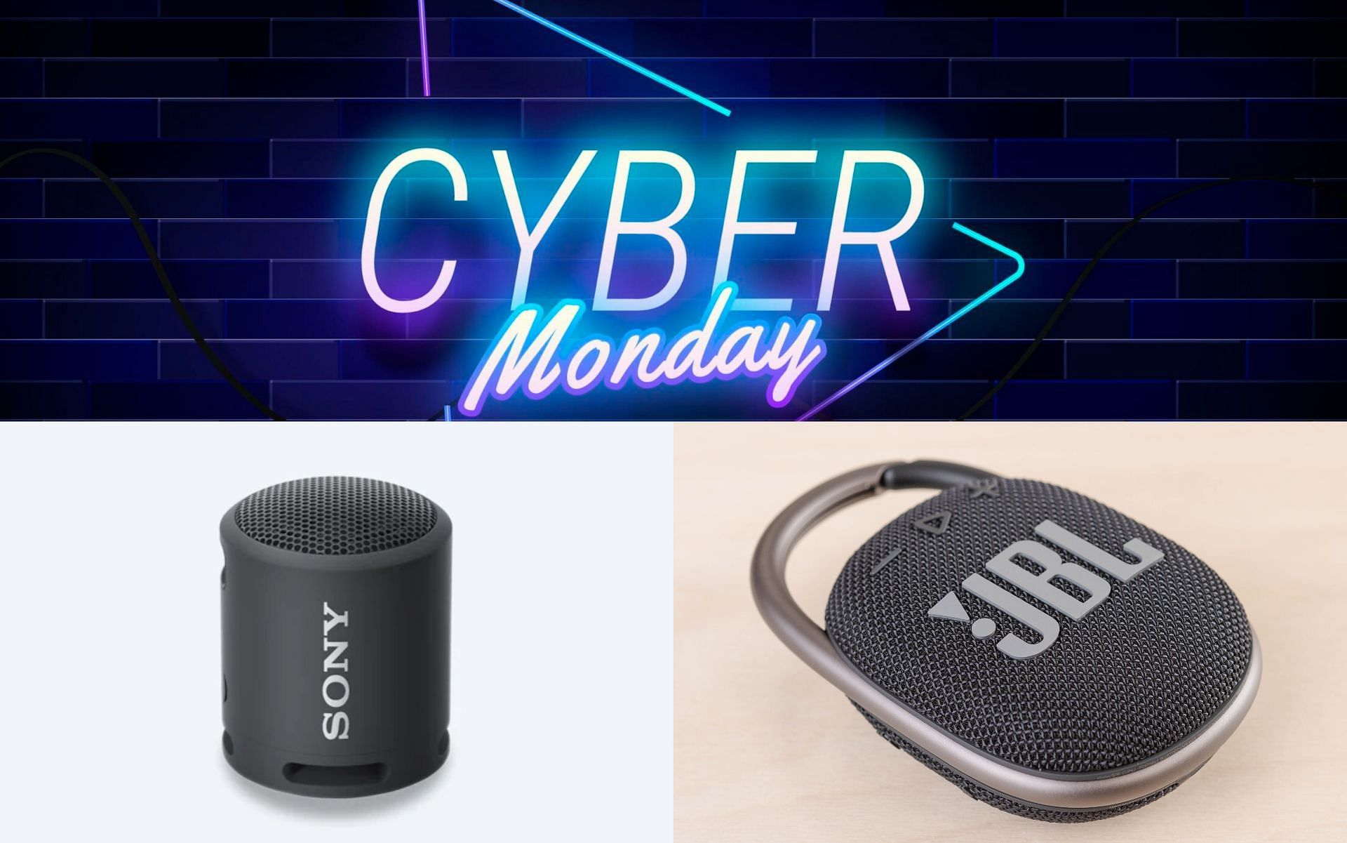 Cyber Monday Bluetooth Speaker deals  (image by Sony and JBL)
