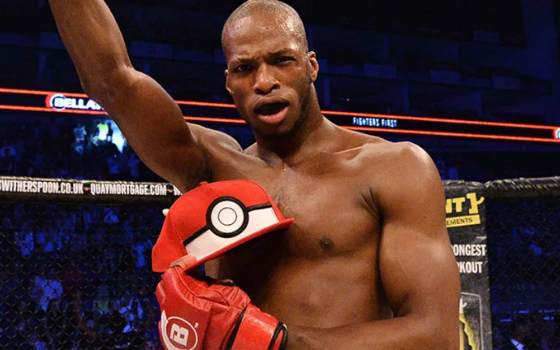 Michael Page after his win at Bellator 158 [Image courtesy @pokemonblog.com]