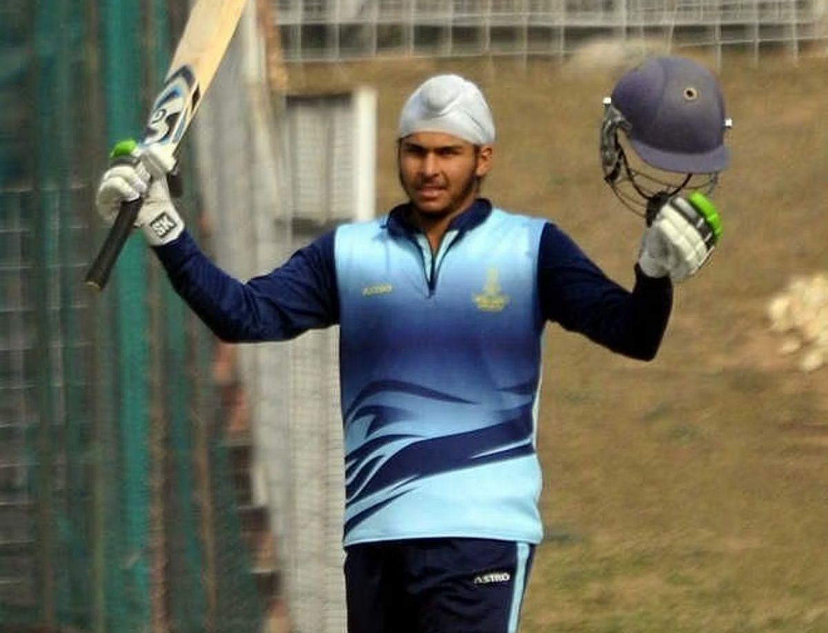 Punjab batter Sanvir Singh.